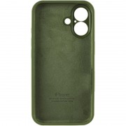 Чохол Silicone Case Full Camera Protective (AA) для Apple iPhone 16 Plus (6.7"), Зелений / Dark Olive
