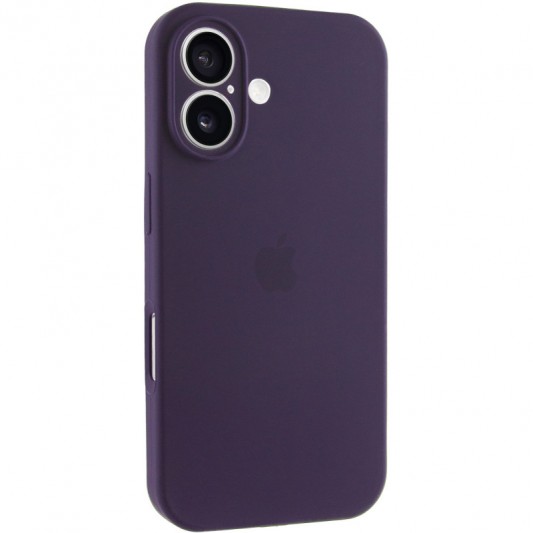 Чехол Silicone Case Full Camera Protective (AA) для Apple iPhone 16 Plus (6.7") Фиолетовый / Elderberry