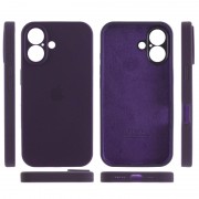 Чехол Silicone Case Full Camera Protective (AA) для Apple iPhone 16 Plus (6.7"), Фиолетовый / Elderberry