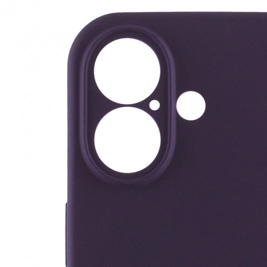 Чехол Silicone Case Full Camera Protective (AA) для Apple iPhone 16 Plus (6.7") Фиолетовый / Elderberry - изображение 3
