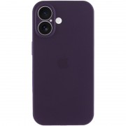 Чехол Silicone Case Full Camera Protective (AA) для Apple iPhone 16 Plus (6.7"), Фиолетовый / Elderberry