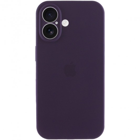 Чехол Silicone Case Full Camera Protective (AA) для Apple iPhone 16 Plus (6.7") Фиолетовый / Elderberry - изображение 4