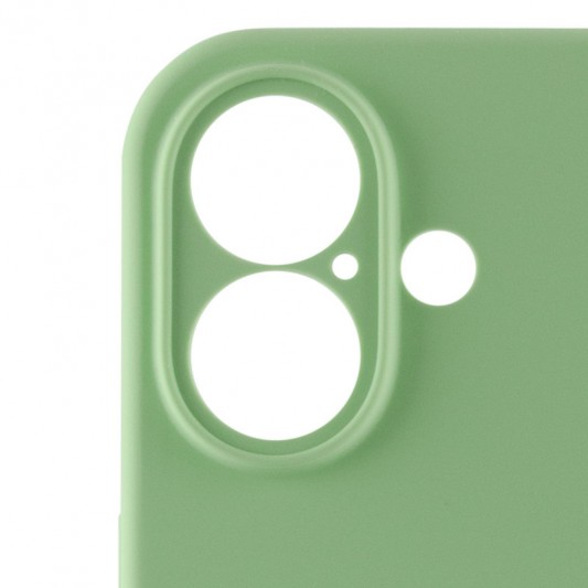 Чехол Silicone Case Full Camera Protective (AA) для Apple iPhone 16 Plus (6.7") Мятный / Mint - изображение 3