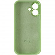 Чехол Silicone Case Full Camera Protective (AA) для Apple iPhone 16 Plus (6.7"), Мятный / Mint