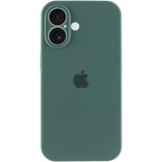 Чехол Silicone Case Full Camera Protective (AA) для Apple iPhone 16 Plus (6.7"), Зеленый / Pine green