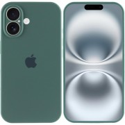 Чехол Silicone Case Full Camera Protective (AA) для Apple iPhone 16 Plus (6.7"), Зеленый / Pine green