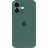 Чехол Silicone Case Full Camera Protective (AA) для Apple iPhone 16 Plus (6.7 дюйма) Зеленый / Pine green