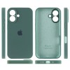 Чехол Silicone Case Full Camera Protective (AA) для Apple iPhone 16 Plus (6.7 дюйма) Зеленый / Pine green
