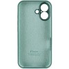 Чехол Silicone Case Full Camera Protective (AA) для Apple iPhone 16 Plus (6.7 дюйма) Зеленый / Pine green