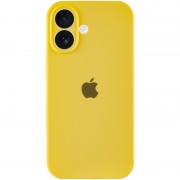 Чехол Silicone Case Full Camera Protective (AA) для Apple iPhone 16 Plus (6.7"), Желтый / Yellow