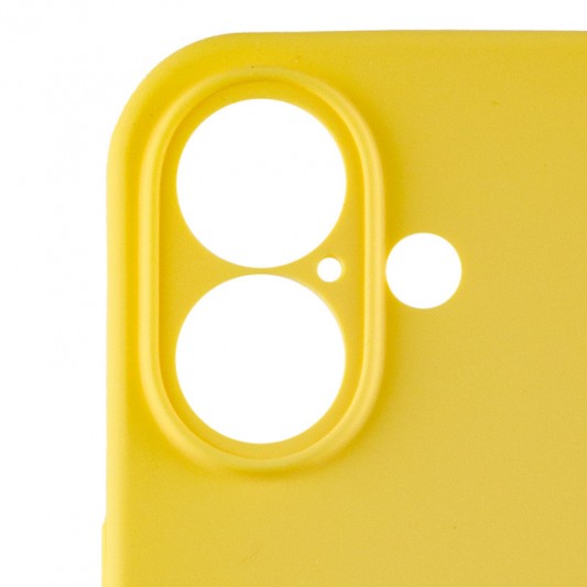 Чехол Silicone Case Full Camera Protective (AA) для Apple iPhone 16 Plus (6.7") Желтый / Yellow - изображение 4