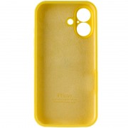 Чехол Silicone Case Full Camera Protective (AA) для Apple iPhone 16 Plus (6.7"), Желтый / Yellow