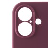 Чехол Silicone Case Full Camera Protective (AA) для Apple iPhone 16 Plus (6.7"), Бордовый / Plum