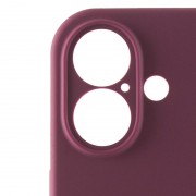 Чехол Silicone Case Full Camera Protective (AA) для Apple iPhone 16 Plus (6.7"), Бордовый / Plum