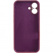 Чехол Silicone Case Full Camera Protective (AA) для Apple iPhone 16 Plus (6.7"), Бордовый / Plum