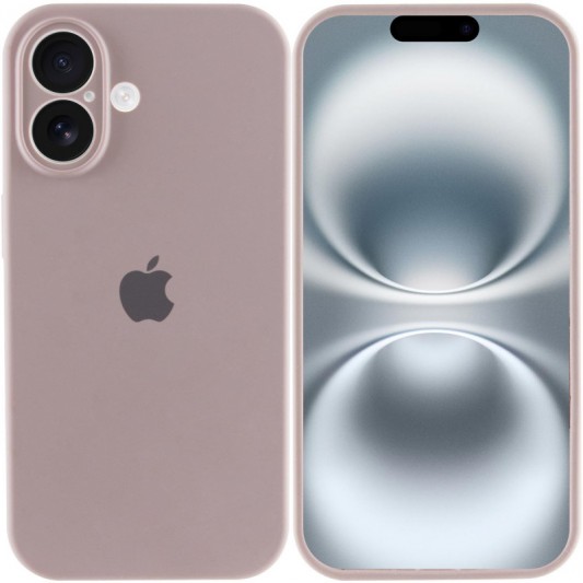 Чехол Silicone Case Full Camera Protective (AA) для Apple iPhone 16 Plus (6.7") Серый / Lavender - изображение 1
