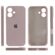 Чехол Silicone Case Full Camera Protective (AA) для Apple iPhone 16 Plus (6.7"), Серый / Lavender