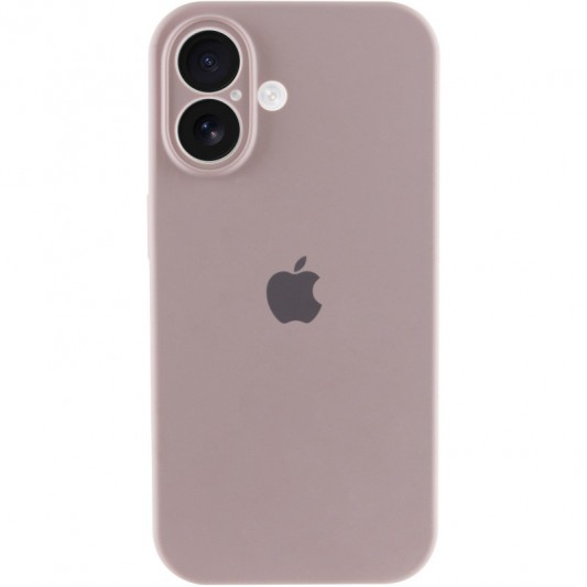 Чехол Silicone Case Full Camera Protective (AA) для Apple iPhone 16 Plus (6.7") Серый / Lavender - изображение 4