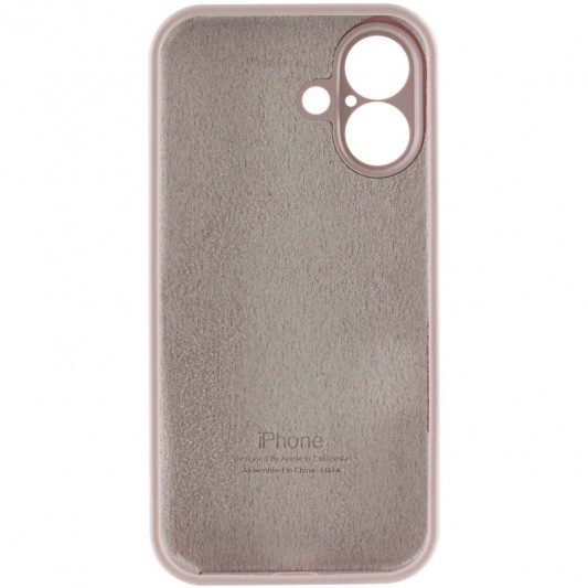 Чехол Silicone Case Full Camera Protective (AA) для Apple iPhone 16 Plus (6.7") Серый / Lavender - изображение 5