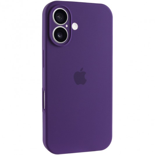 Чехол Silicone Case Full Camera Protective (AA) для Apple iPhone 16 Plus (6.7") Фиолетовый / Amethyst