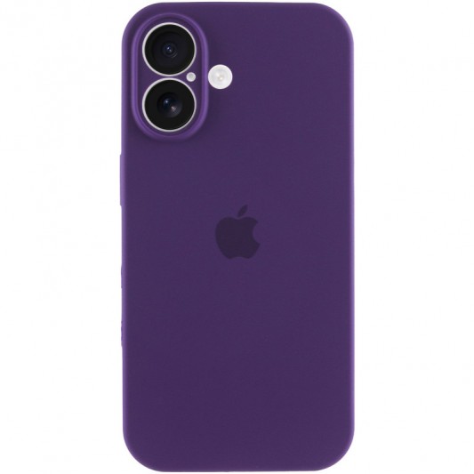 Чехол Silicone Case Full Camera Protective (AA) для Apple iPhone 16 Plus (6.7") Фиолетовый / Amethyst - изображение 3