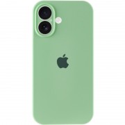 Чехол Silicone Case Full Camera Protective (AA) для Apple iPhone 16 Plus (6.7"), Зеленый / Pistachio