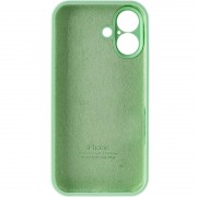 Чехол Silicone Case Full Camera Protective (AA) для Apple iPhone 16 Plus (6.7"), Зеленый / Pistachio