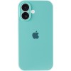 Чохол Silicone Case Full Camera Protective (AA) для Apple iPhone 16 Plus (6.7"), Бірюзовий / Marine Green