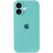 Чехол Silicone Case Full Camera Protective (AA) для Apple iPhone 16 Plus (6.7"), Бирюзовый / Marine Green