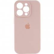 Чехол Silicone Case Full Camera Protective (AA) для Apple iPhone 16 Pro (6.3"), Розовый / Pink Sand