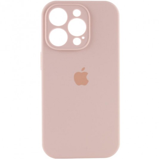 Чохол Silicone Case Full Camera Protective (AA) Apple iPhone 16 Pro (6.3"), Рожевий / Pink Sand