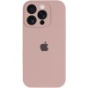 Чохол Silicone Case Full Camera Protective (AA) для Apple iPhone 16 Pro (6.3") Рожевий / Pink Sand