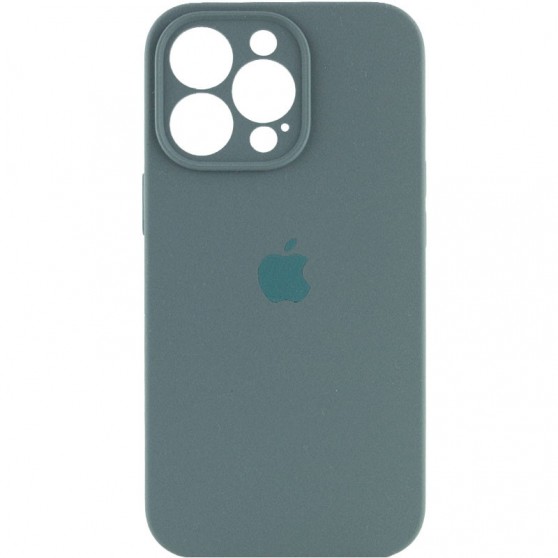 Чехол Silicone Case Full Camera Protective (AA) для Apple iPhone 16 Pro (6.3") Зеленый / Pine green