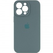Чехол Silicone Case Full Camera Protective (AA) для Apple iPhone 16 Pro (6.3") Зеленый / Pine green