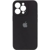 Чехол Silicone Case Full Camera Protective (AA) для Apple iPhone 16 Pro (6.3 дюйма) Черный / Black