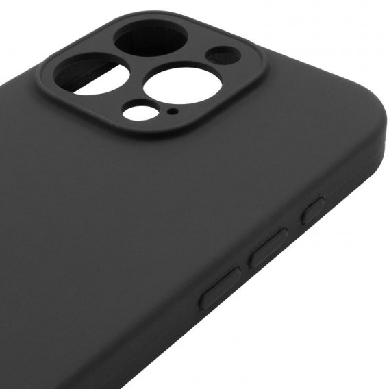 Чехол Silicone Case Full Camera Protective (AA) для Apple iPhone 16 Pro (6.3 дюйма) Черный / Black