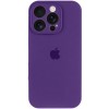 Чехол Silicone Case Full Camera Protective (AA) для Apple iPhone 16 Pro (6.3 дюйма) Фиолетовый / Amethyst