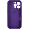 Чехол Silicone Case Full Camera Protective (AA) для Apple iPhone 16 Pro (6.3 дюйма) Фиолетовый / Amethyst