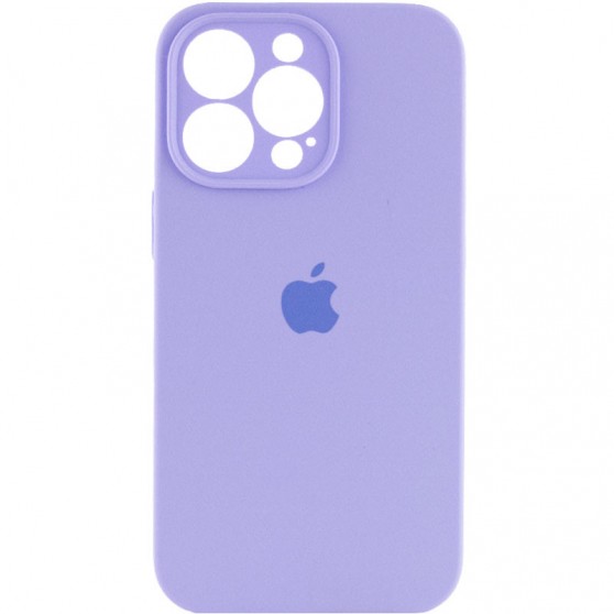 Чехол Silicone Case Full Camera Protective (AA) для Apple iPhone 16 Pro (6.3") Сиреневый / Dasheen
