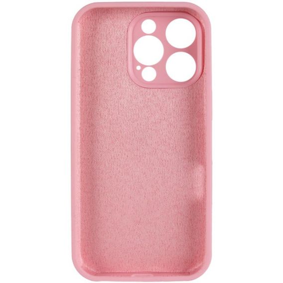 Чохол Silicone Case Full Camera Protective (AA) для Apple iPhone 16 Pro (6.3") Рожевий / Light pink