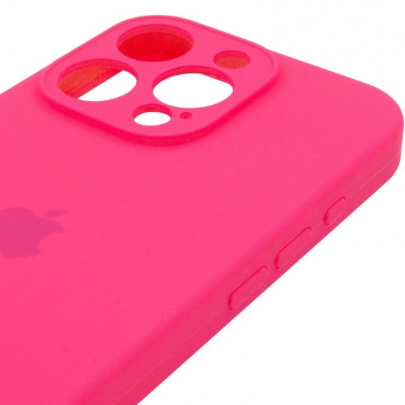 Чохол для iPhone 16 Pro Silicone Case Full Protective (Barbie pink)