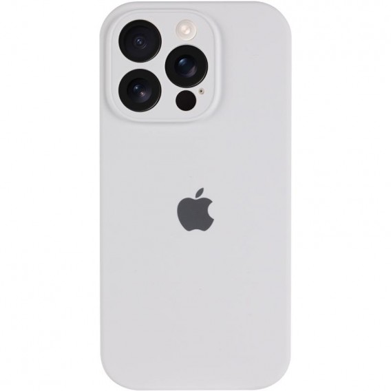 Чохол для iPhone 16 Pro Silicone Case Full Protective (White)