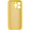 Чохол Silicone Case Full Camera Protective (AA) для Apple iPhone 16 Pro (6.3") Жовтий / Yellow