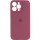 Чохол Silicone Case Full Camera Protective (AA) для Apple iPhone 16 Pro (6.3") Бордовий / Plum