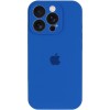 Чохол Silicone Case Full Camera Protective (AA) для Apple iPhone 16 Pro (6.3") Синій / Capri Blue