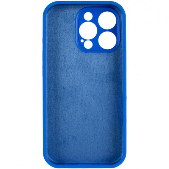 Чохол Silicone Case Full Camera Protective (AA) для Apple iPhone 16 Pro (6.3") Синій / Capri Blue