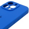 Чохол Silicone Case Full Camera Protective (AA) для Apple iPhone 16 Pro (6.3") Синій / Capri Blue