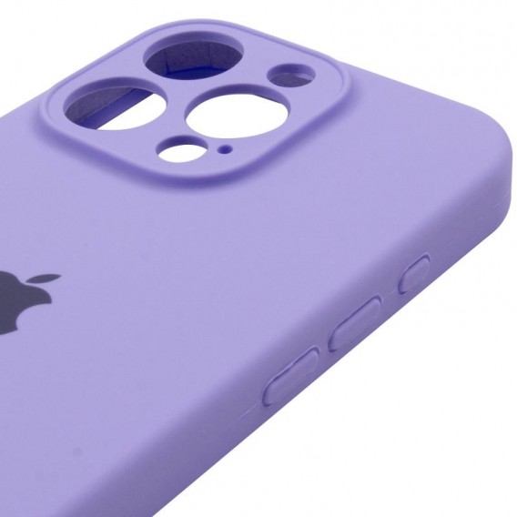 Чохол Silicone Case Full Camera Protective (AA) для Apple iPhone 16 Pro Max (6.9") Бузковий / Dasheen