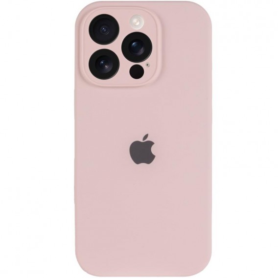 Чехол для iPhone 16 Pro Max Silicone Case Full Protective (Chalk Pink)