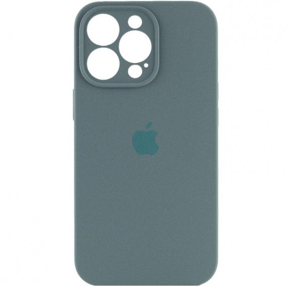 Чехол Silicone Case Full Camera Protective (AA) для Apple iPhone 16 Pro Max (6.9"), Зеленый / Pine green